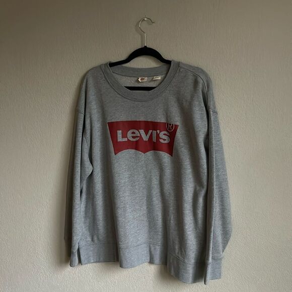 Levi’s NWT Sz 2XL light grey  logo sweatshirt - Picture 7 of 10